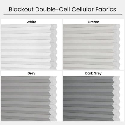 Kincmo Motorized 100% Blackout Top Down Bottom Up Cellular Shades | Double Cell