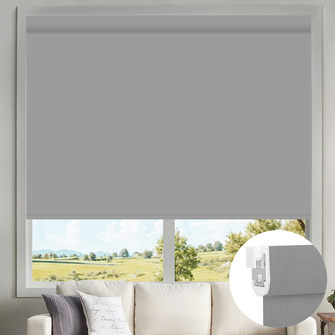 Kincmo No Drill Motorized Solar Shades, 0%/1%/3%/5% Openness For UV Protection