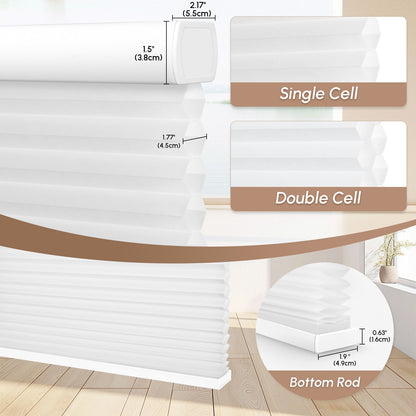 Kincmo Light Filtering Motorized Cellular Shades
