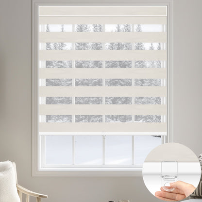 Kincmo Cordless Zebra Shades 100% Blackout - Gentle