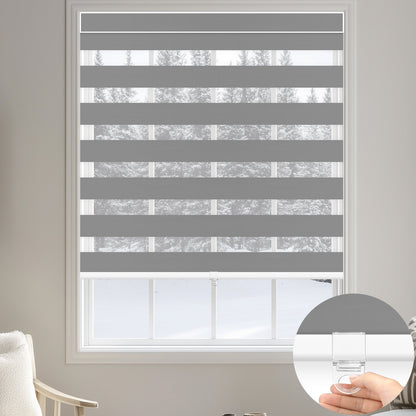Kincmo Cordless Zebra Shades 100% Blackout - Gentle