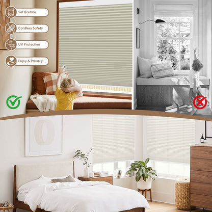 Kincmo 100% Blackout Motorized Cellular Shades