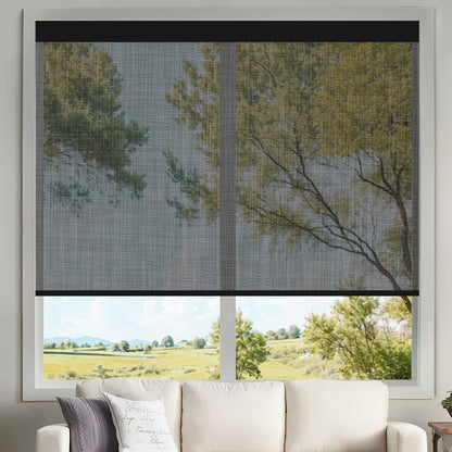 Kincmo Motorized UV Protection Solar Shades 0%/1%/3%/5% Openness