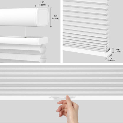Kincmo Cordless Top Down Bottom Up Cellular Shades, 100% Blackout