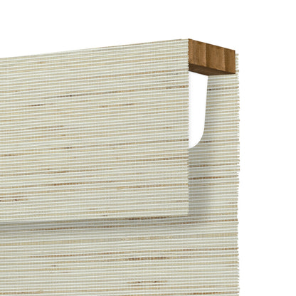 Kincmo Cordless Woven Wood Shades 50%/70%/100% Blackout - Designer