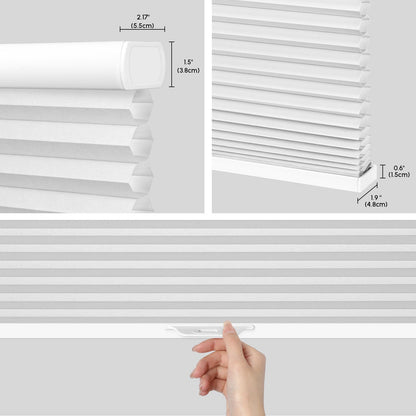 Kincmo Cordless Cellular Shades 100% Blackout Energy Saving, Safe for Kids
