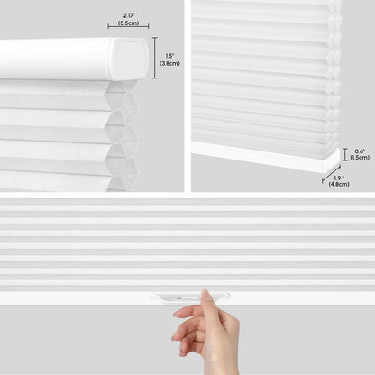 Kincmo Cordless Cellular Shades 100% Blackout, Noise Reduction | Double Cell