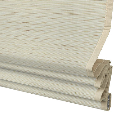 Kincmo Cordless Woven Wood Shades 50%/70%/100% Blackout - Designer