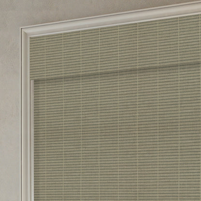 Kincmo Motorized Woven Wood Shades 50%/70%/100% Blackout - Organic Texture