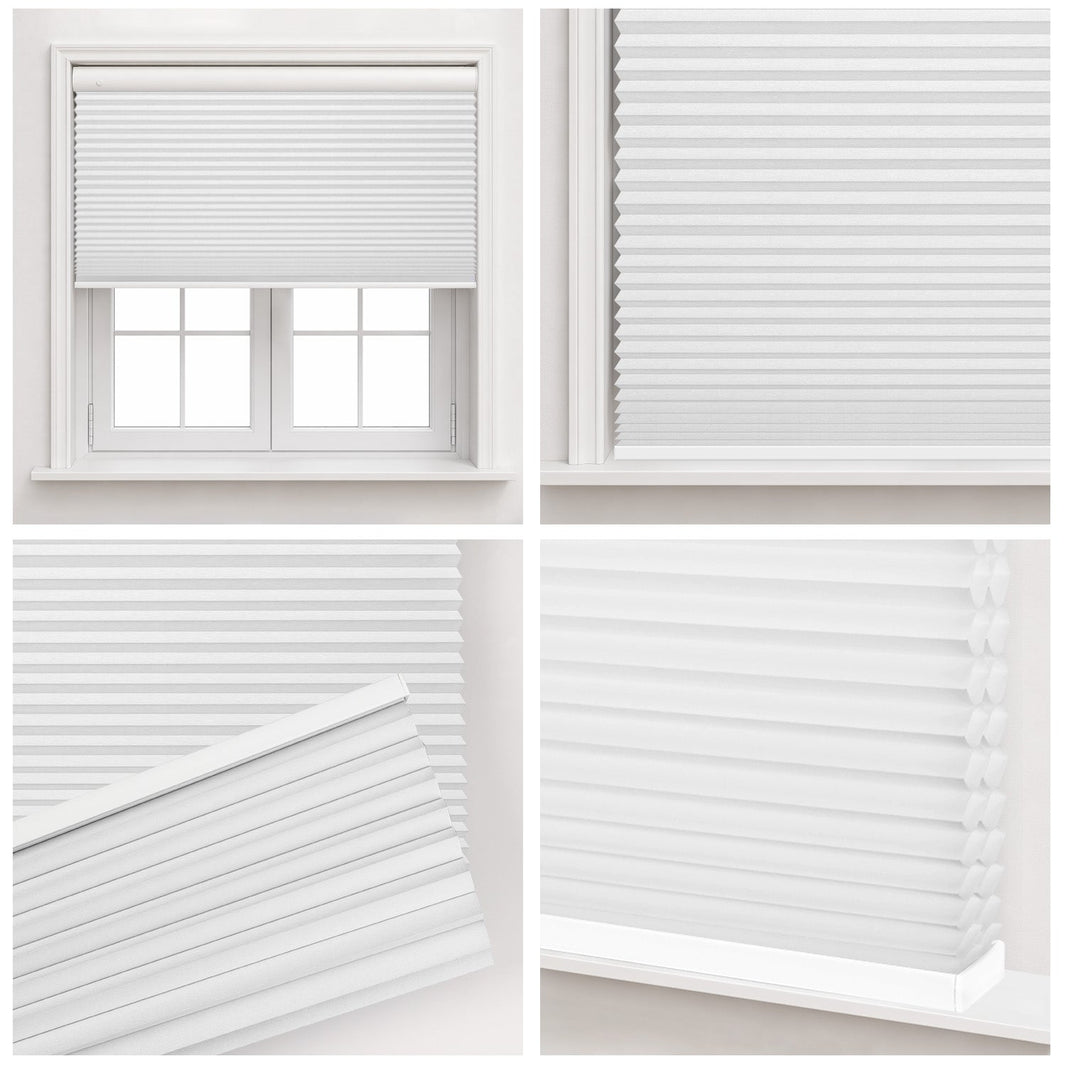 Kincmo No Drill Cellular Shades, Motorized 100% Blackout | Double-Cell
