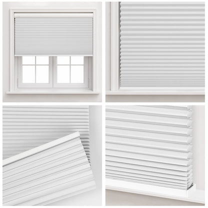 Kincmo No Drill Cellular Shades, Motorized 100% Blackout