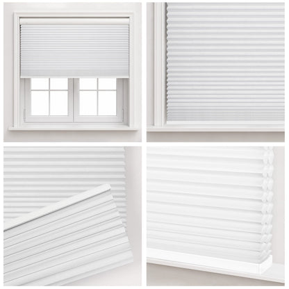 Kincmo No Drill Cellular Shades, Motorized Light Filtering | Double-Cell