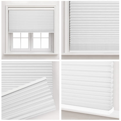Kincmo No Drill Cellular Shades, Motorized Light Filtering