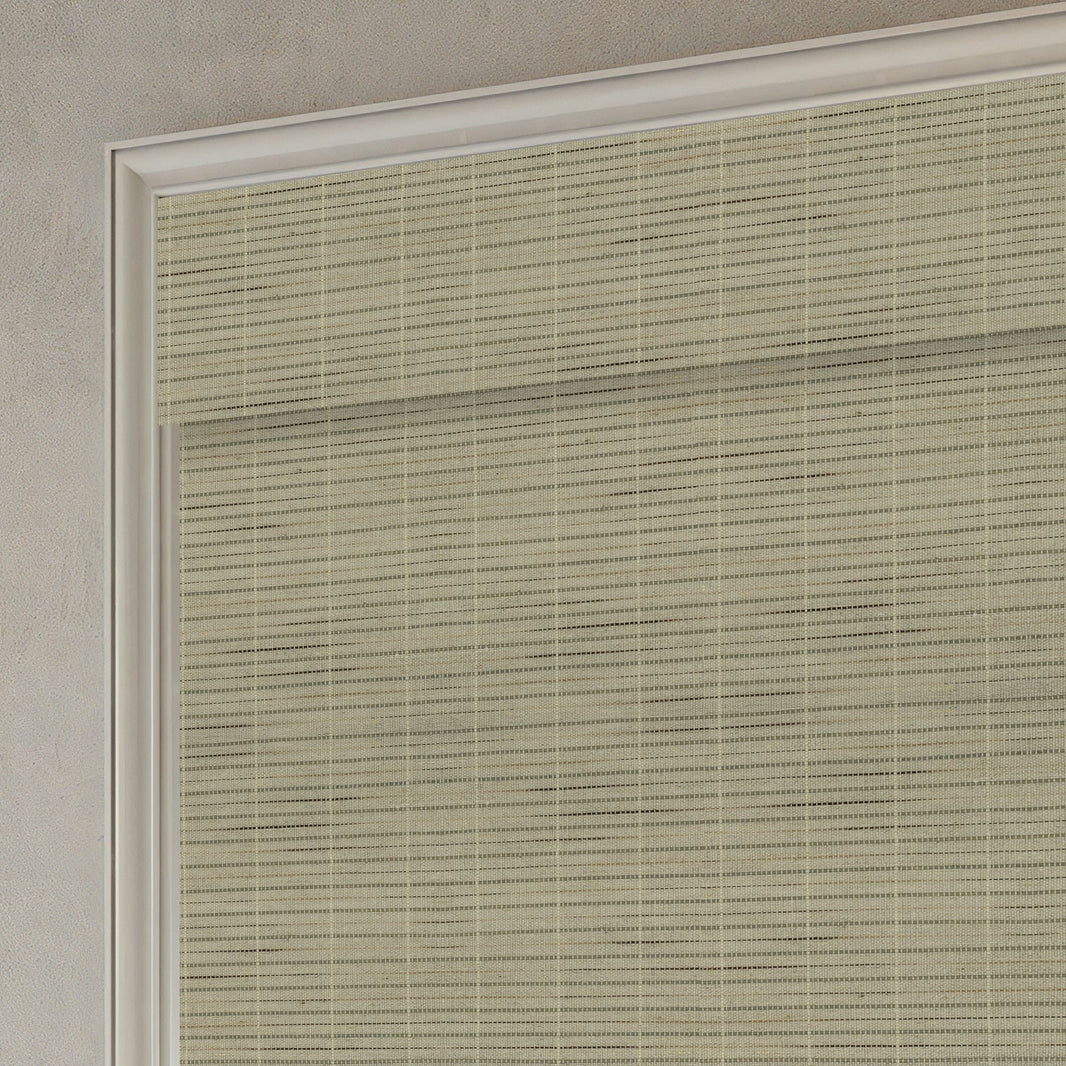 Kincmo Cordless Woven Wood Shades 50%/70%/100% Blackout - Designer