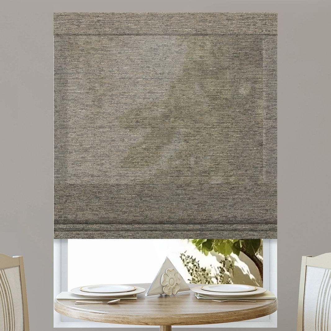 Kincmo Motorized Light Filtering Roman Shades 60% Blackout - Atlantic