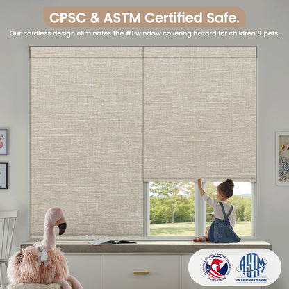 Kincmo Cordless 100% Blackout Roller Shades - Aurora