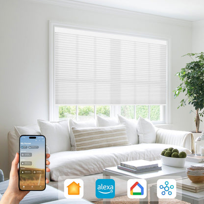 Kincmo Light Filtering Motorized Cellular Shades