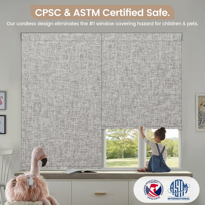 Kincmo Cordless 100% Blackout Roller Shades - Mist