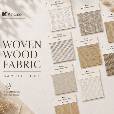 Kincmo Woven Wood Shade Fabric Swatches