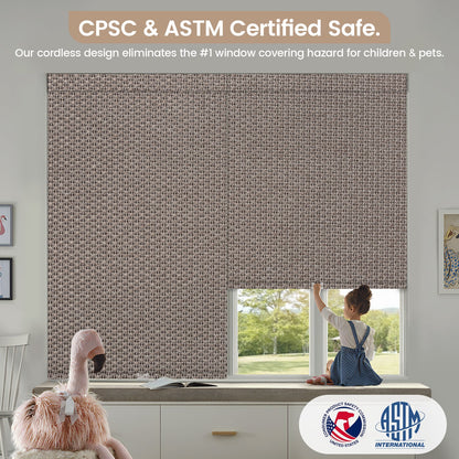 Kincmo Cordless 100% Blackout Roller Shades - Groove