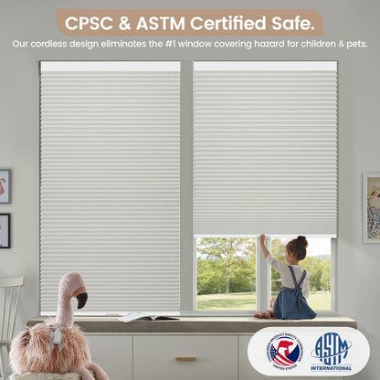 Kincmo Cordless Cellular Shades 100% Blackout, Noise Reduction | Double Cell