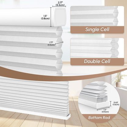 Kincmo 100% Blackout Motorized Cellular Shades