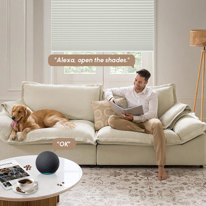 Kincmo 100% Blackout Motorized Cellular Shades