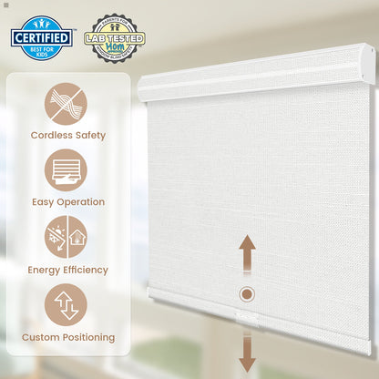 Kincmo Cordless Roller Shades 100% Blackout - Dreamy