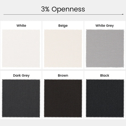 Kincmo Motorized Outdoor Shades 0%/1%/3%/5% Openness
