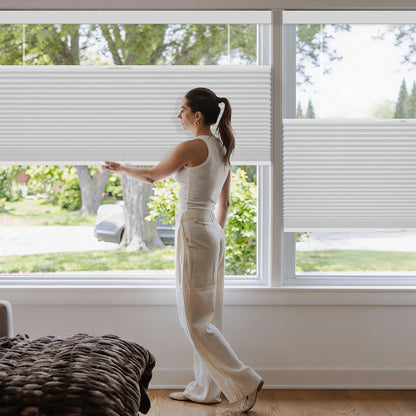 Kincmo Cordless Top Down Bottom Up Cellular Shades, 100% Blackout