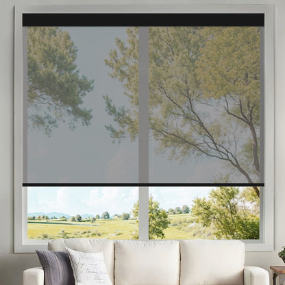 Kincmo Motorized UV Protection Solar Shades 0%/1%/3%/5% Openness