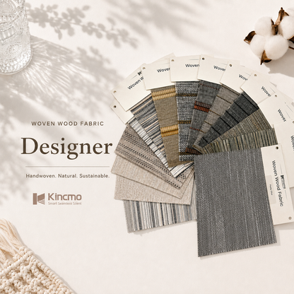Kincmo Woven Wood Shade Fabric Swatches - Designer