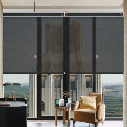 black translucent roller blinds privacy