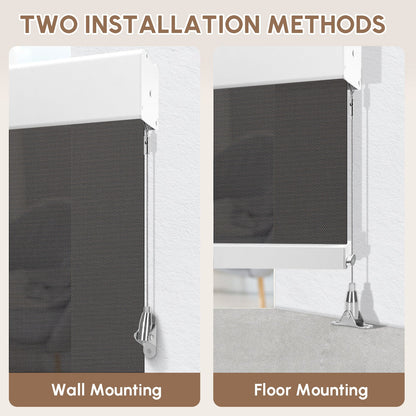 Kincmo Motorized Outdoor Shades 0%/1%/3%/5% Openness