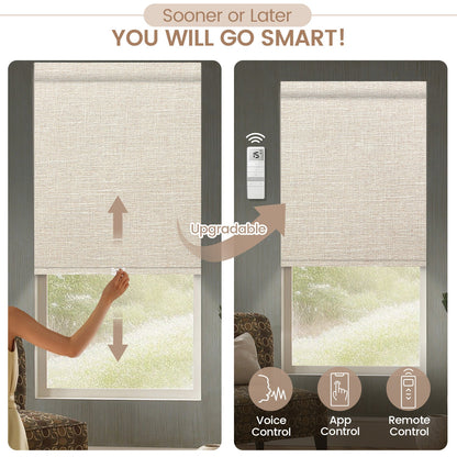 Kincmo No Drill Cordless Roller Shades 100% Blackout - Aurora