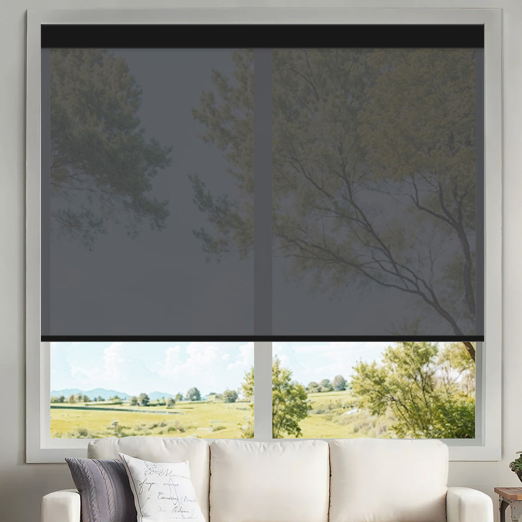 Kincmo Motorized UV Protection Solar Shades 0%/1%/3%/5% Openness