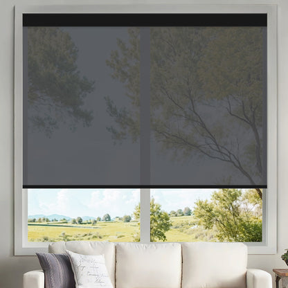 Kincmo Motorized UV Protection Solar Shades 0%/1%/3%/5% Openness