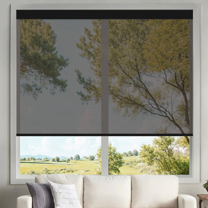 Kincmo Motorized UV Protection Solar Shades 0%/1%/3%/5% Openness