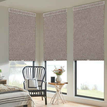 Kincmo No Drill Cordless Roller Shades 100% Blackout - Groove
