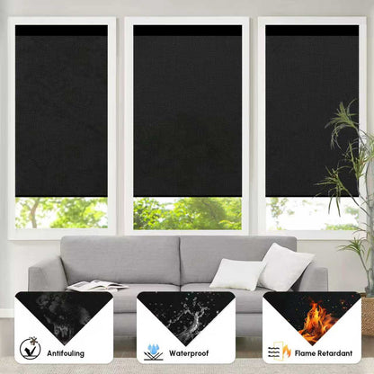 Kincmo Motorized UV Protection Solar Shades 0%/1%/3%/5% Openness