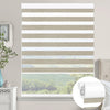 Kincmo No Drill Zebra Shades, Motorized 60/75% Blackout - Monet