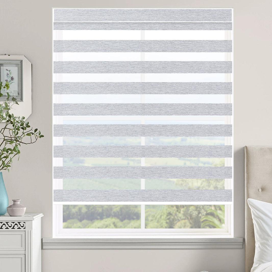 Kincmo Motorized Zebra Shades 60%/75% Blackout - Monet