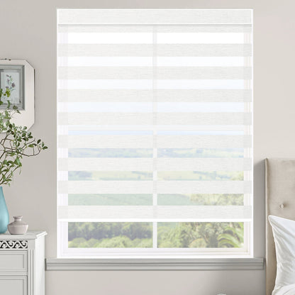 Kincmo Motorized Zebra Shades 60%/75% Blackout - Monet