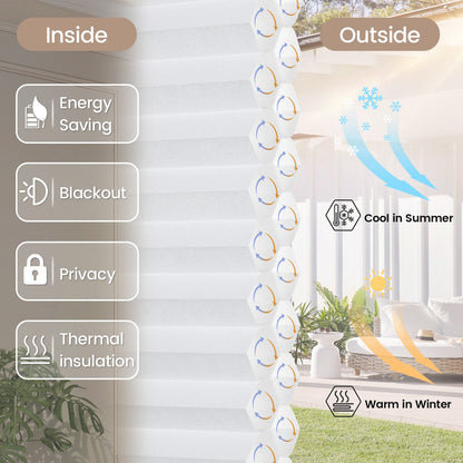 Kincmo Cordless Day & Night Cellular Shades