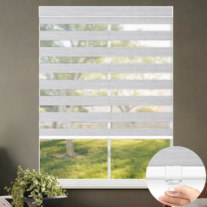 Kincmo Cordless Zebra Shades 70% Blackout - Galaxy