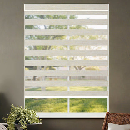 Kincmo Motorized Zebra Shades 70% Blackout - Galaxy