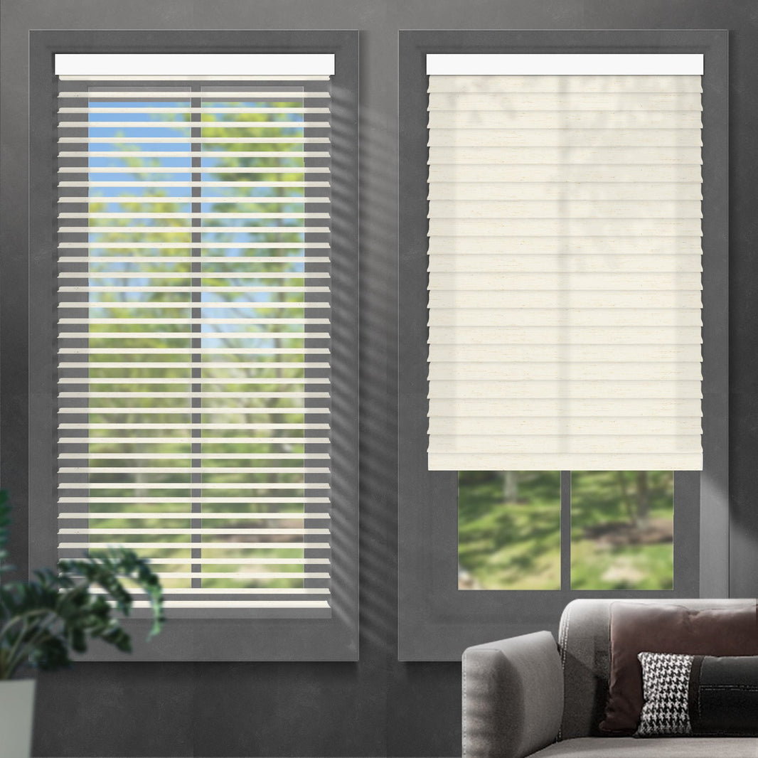 Kincmo Motorized Light Filtering Sheer Shades 75% Blackout - Linen