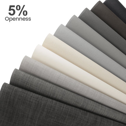 Kincmo Motorized UV Protection Solar Shades 0%/1%/3%/5% Openness