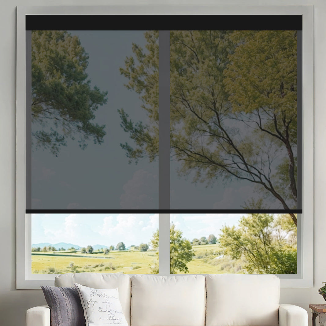 Kincmo Motorized UV Protection Solar Shades 0%/1%/3%/5% Openness
