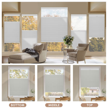 Kincmo Cordless Top Down Bottom Up Cellular Shades, 100% Blackout